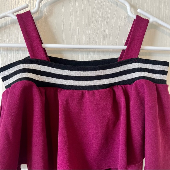 NOWADAYS Ruffled Cold Shoulder Girl’s Knit Jumpsuit—SZ. Medium (10/12) - Picture 4 of 13